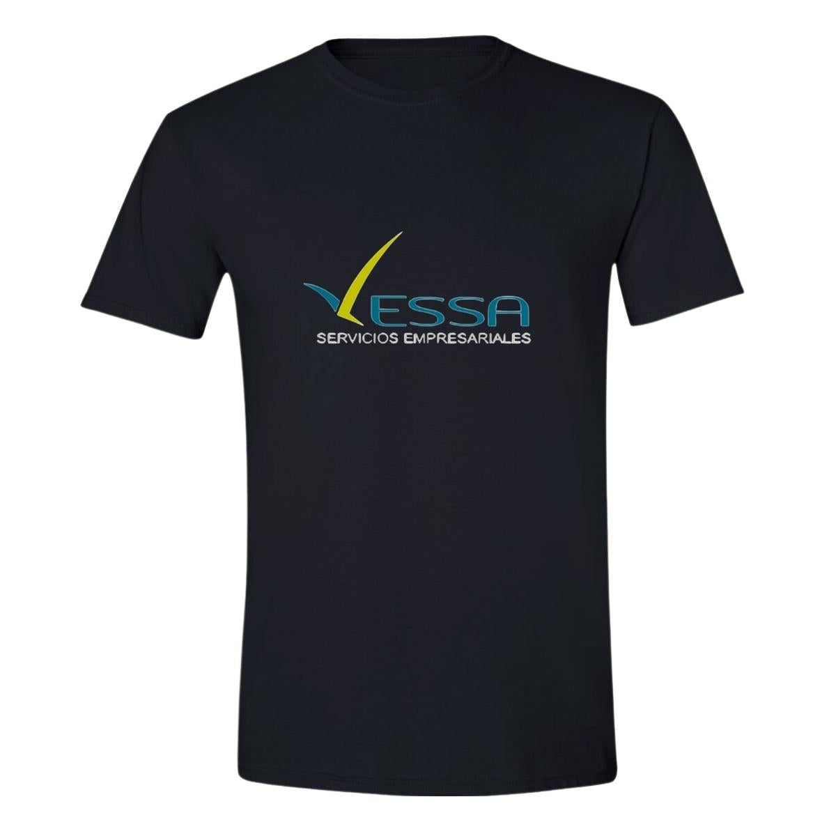 Playera Manga Corta Hombre Negro Personalizable Logo
