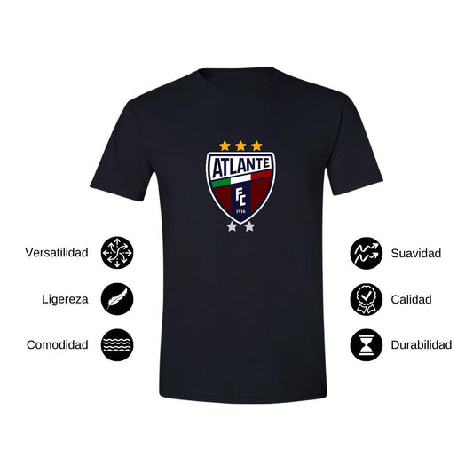 Playera Manga Corta Hombre Negro Personalizable Logo