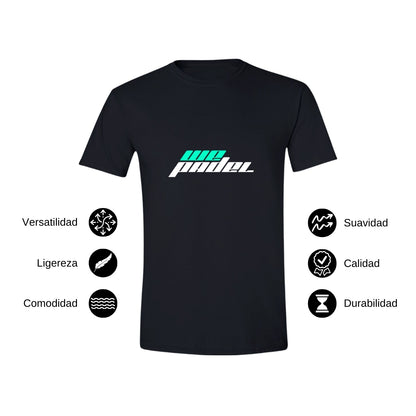 Playera Manga Corta Hombre Negro Personalizable Logo