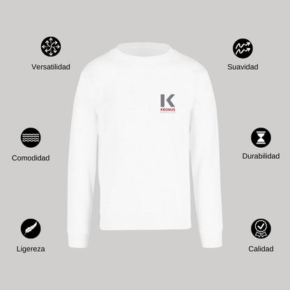 Sudadera Unisex Blanco Personalizable Escudo