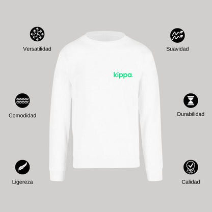 Sudadera Unisex Blanco Personalizable Escudo