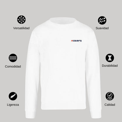 Sudadera Unisex Blanco Personalizable Escudo