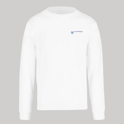 Sudadera Unisex Blanco Personalizable Escudo