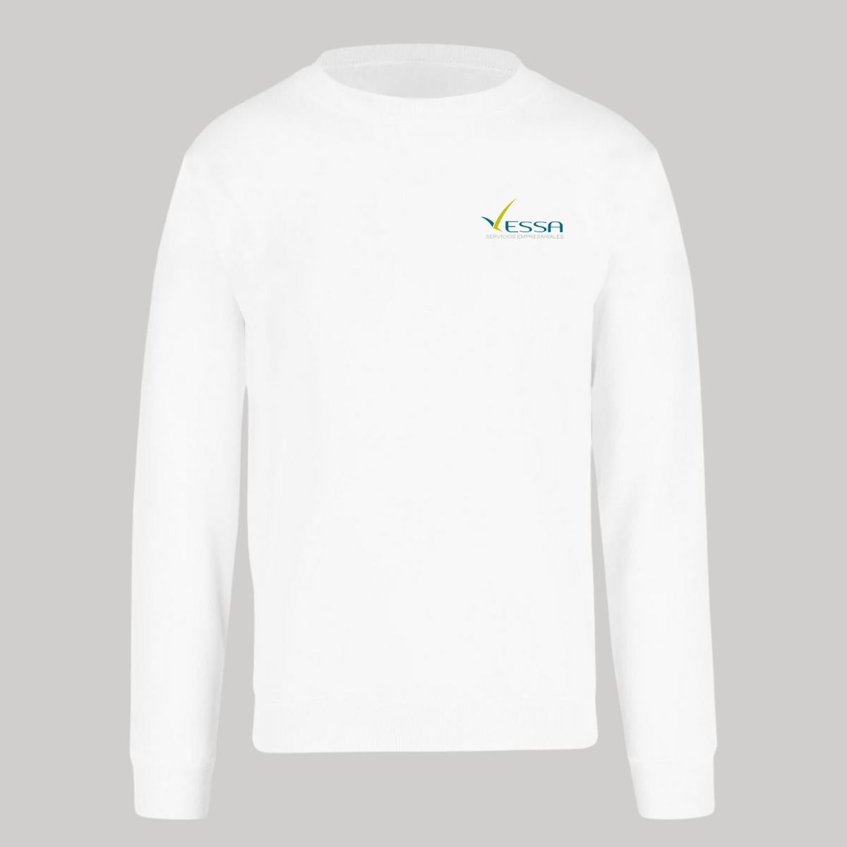Sudadera Unisex Blanco Personalizable Escudo