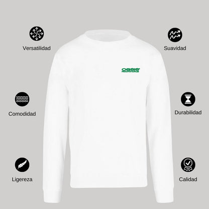 Sudadera Unisex Blanco Personalizable Escudo
