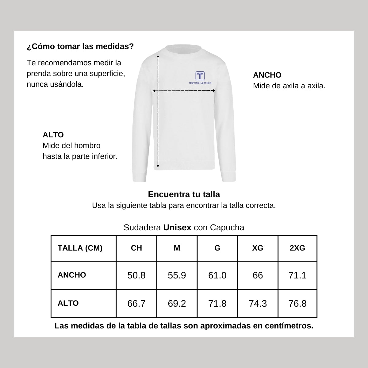Sudadera Unisex Blanco Personalizable Escudo