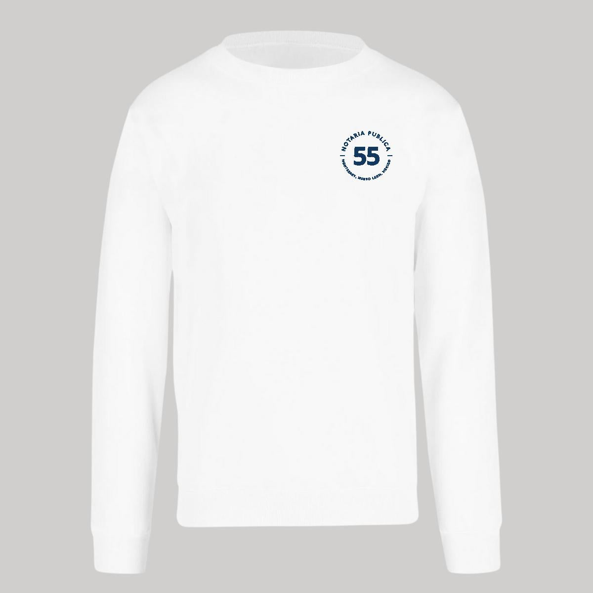 Sudadera Unisex Blanco Personalizable Escudo