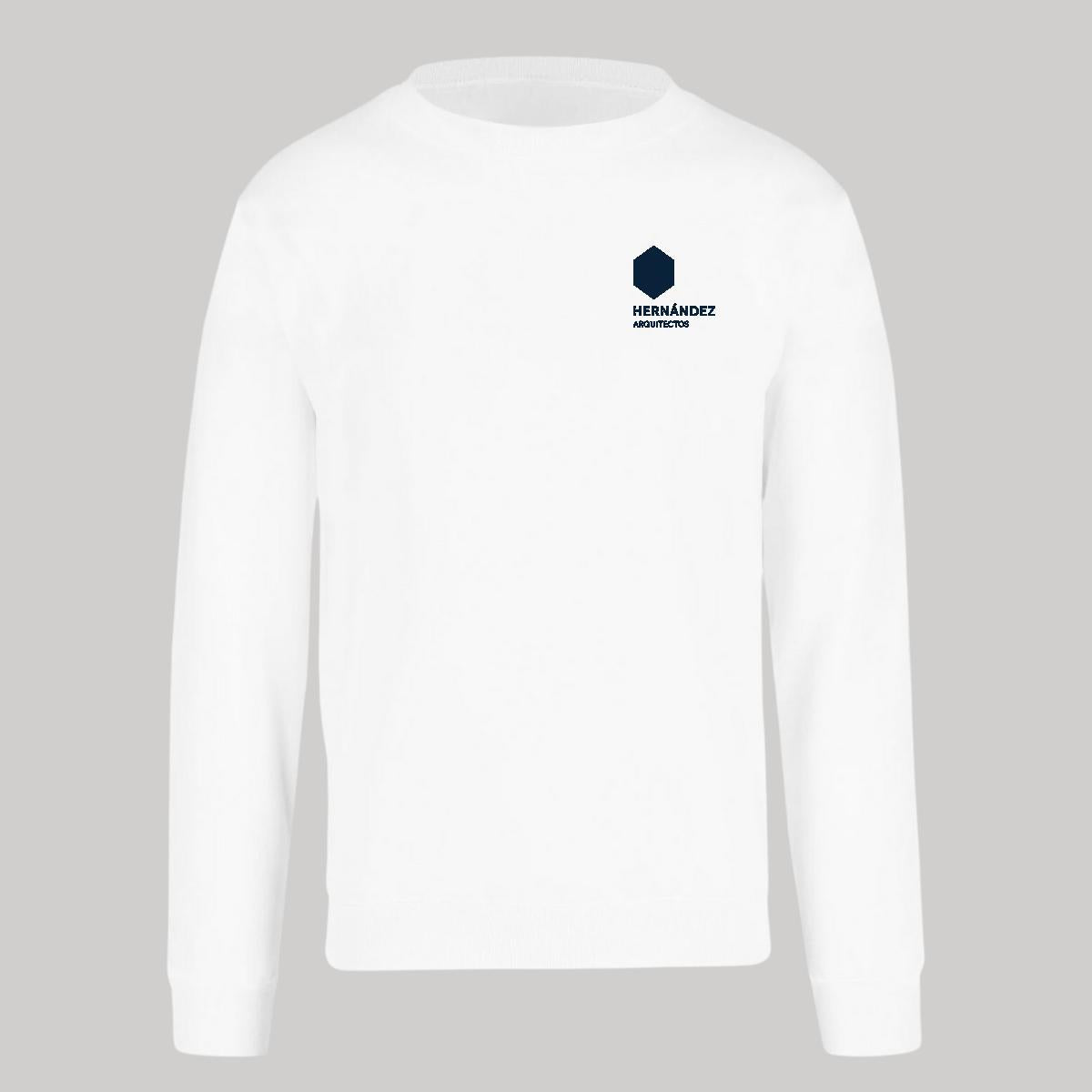 Sudadera Unisex Blanco Personalizable Escudo
