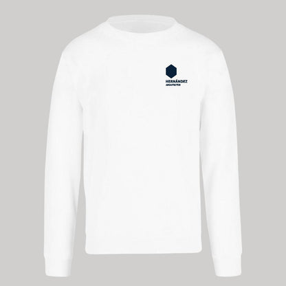 Sudadera Unisex Blanco Personalizable Escudo