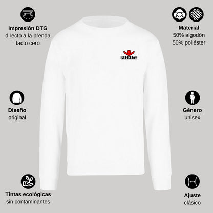 Sudadera Unisex Blanco Personalizable Escudo