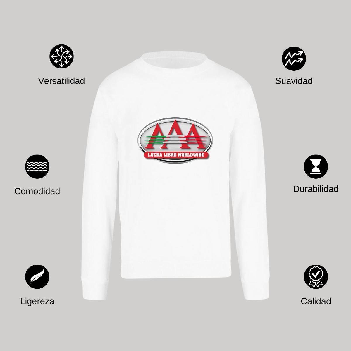 Sudadera Unisex Blanco Personalizable Logo