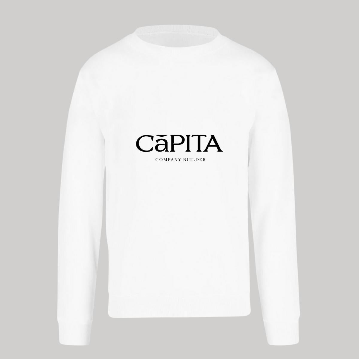 Sudadera Unisex Blanco Personalizable Logo
