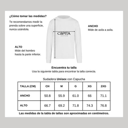Sudadera Unisex Blanco Personalizable Logo