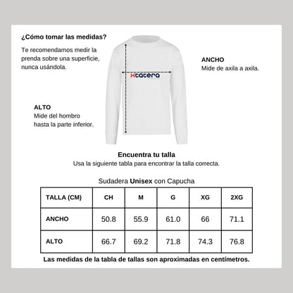 Sudadera Unisex Blanco Personalizable Logo