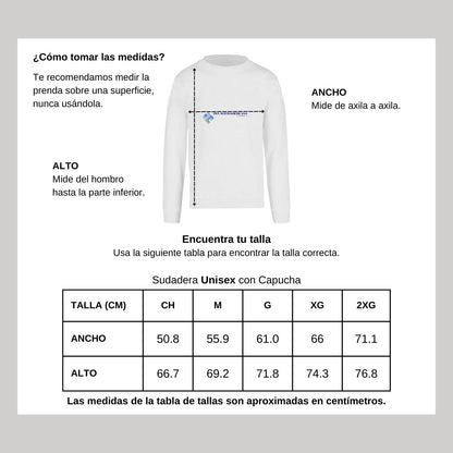 Sudadera Unisex Blanco Personalizable Logo