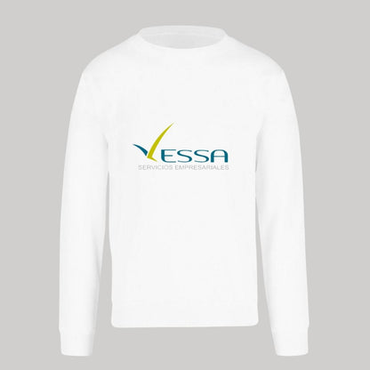 Sudadera Unisex Blanco Personalizable Logo