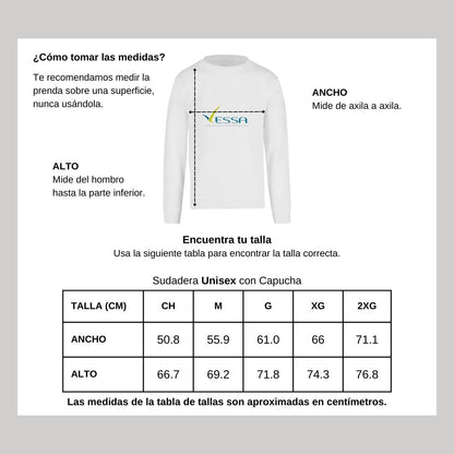 Sudadera Unisex Blanco Personalizable Logo