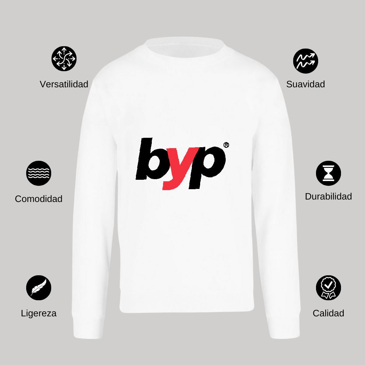 Sudadera Unisex Blanco Personalizable Logo