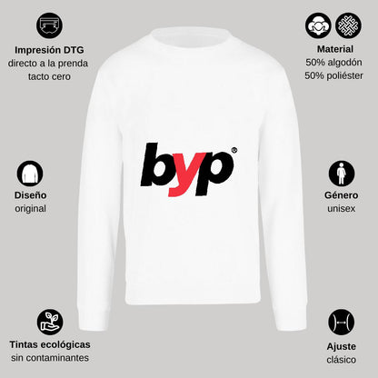 Sudadera Unisex Blanco Personalizable Logo