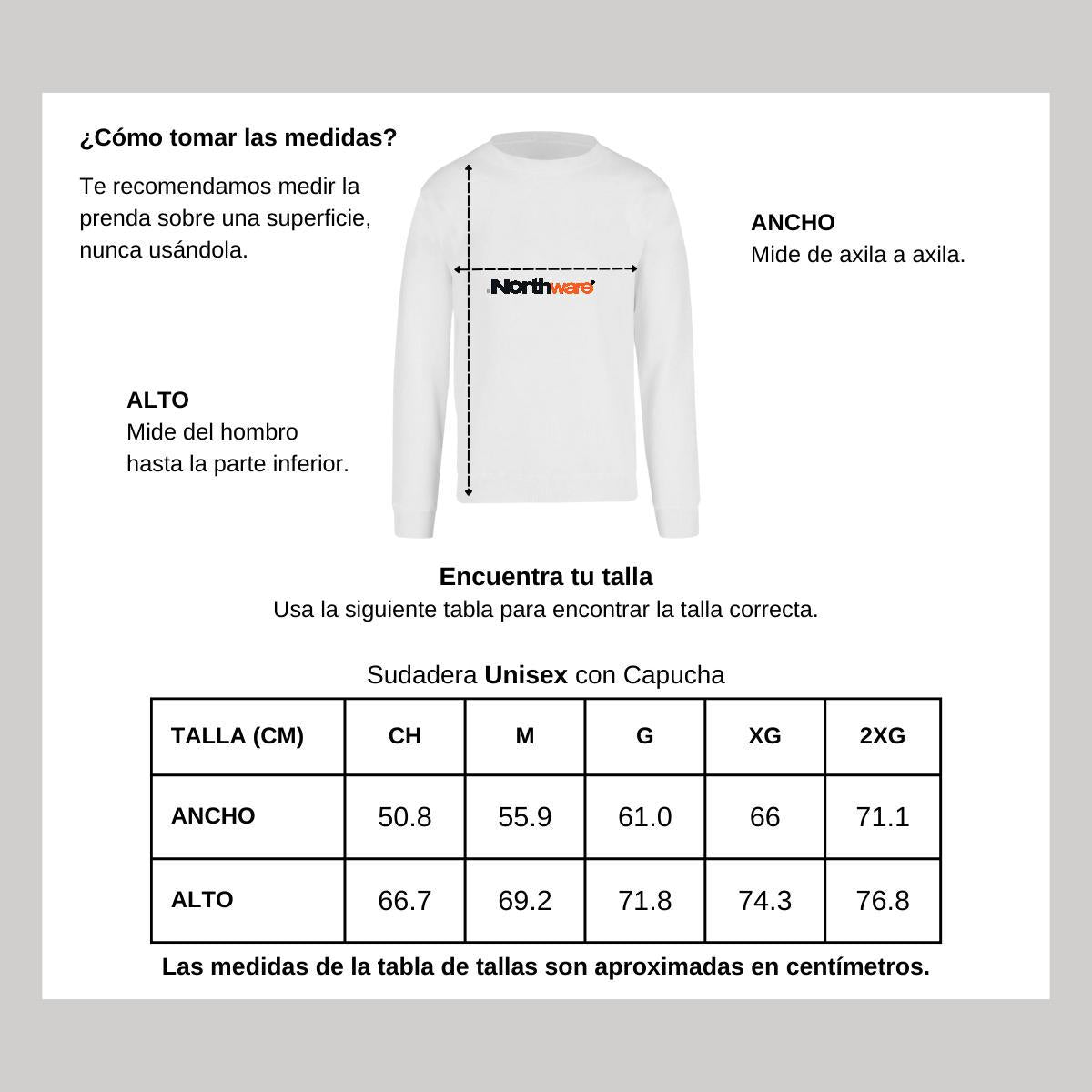 Sudadera Unisex Blanco Personalizable Logo