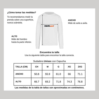 Sudadera Unisex Blanco Personalizable Logo