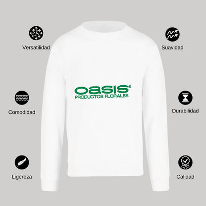 Sudadera Unisex Blanco Personalizable Logo