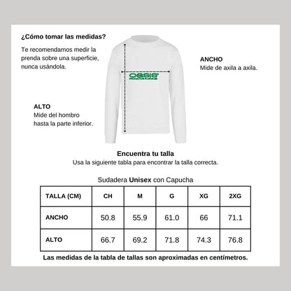 Sudadera Unisex Blanco Personalizable Logo
