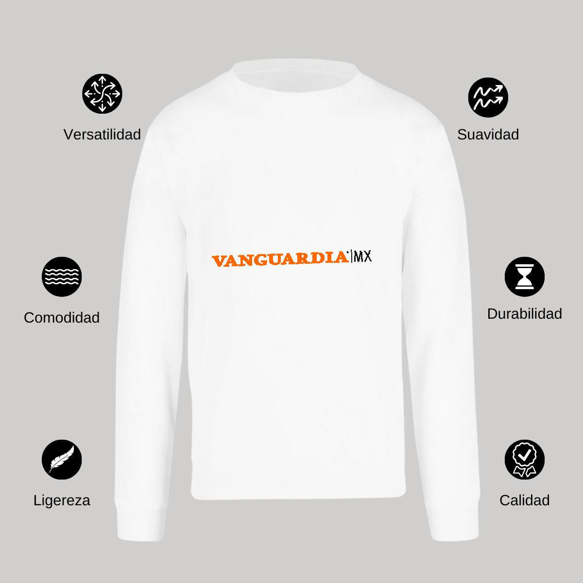 Sudadera Unisex Blanco Personalizable Logo