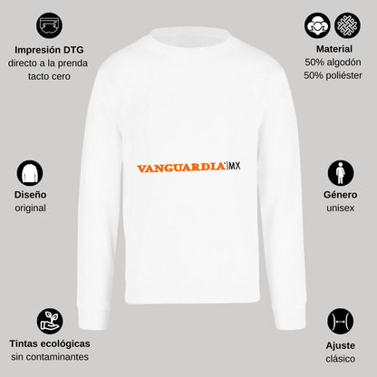 Sudadera Unisex Blanco Personalizable Logo