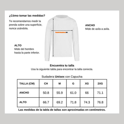 Sudadera Unisex Blanco Personalizable Logo