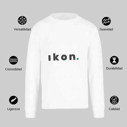 Sudadera Unisex Blanco Personalizable Logo