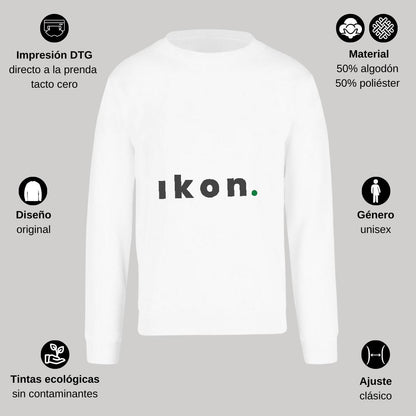 Sudadera Unisex Blanco Personalizable Logo