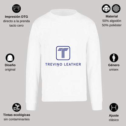 Sudadera Unisex Blanco Personalizable Logo