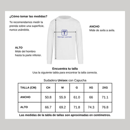 Sudadera Unisex Blanco Personalizable Logo