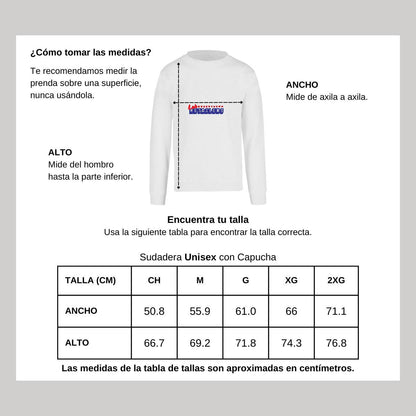 Sudadera Unisex Blanco Personalizable Logo