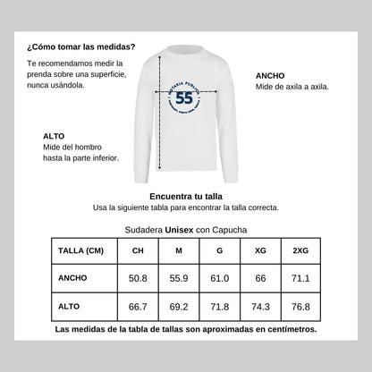 Sudadera Unisex Blanco Personalizable Logo