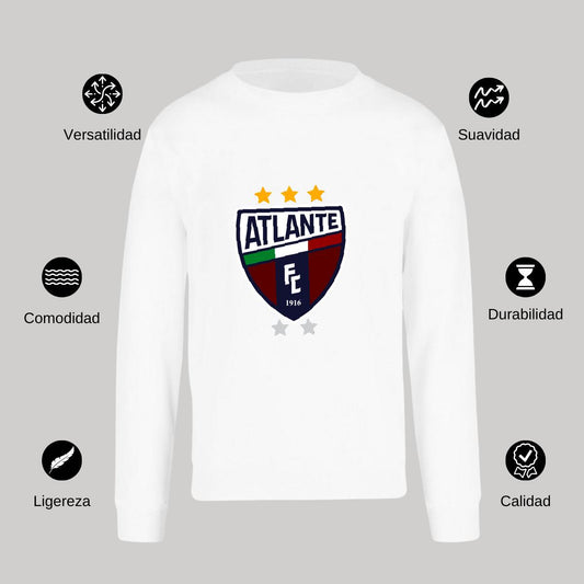 Sudadera Unisex Blanco Personalizable Logo