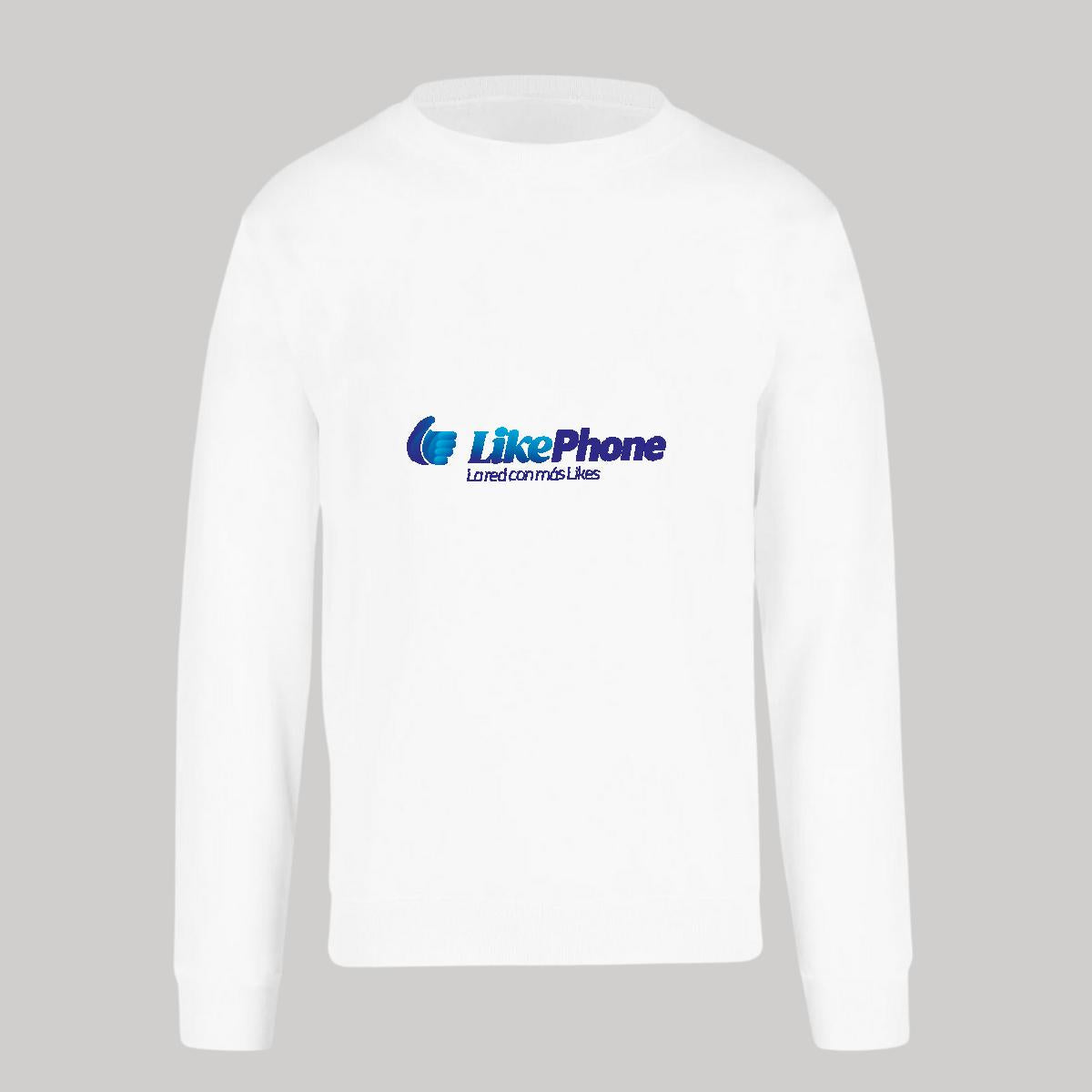 Sudadera Unisex Blanco Personalizable Logo