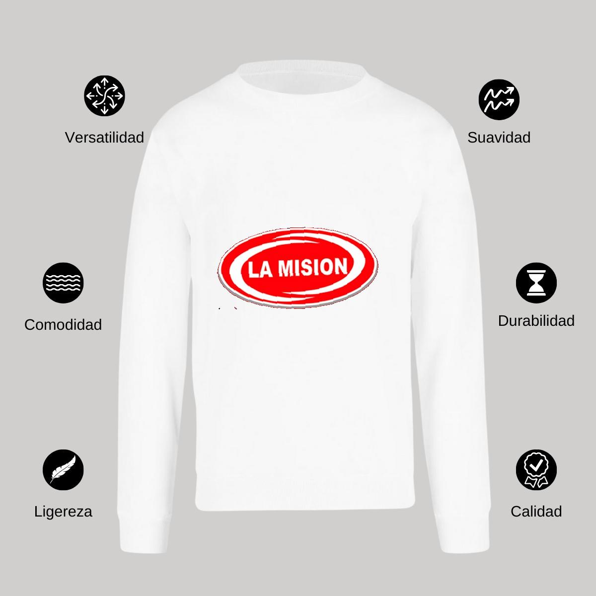 Sudadera Unisex Blanco Personalizable Logo