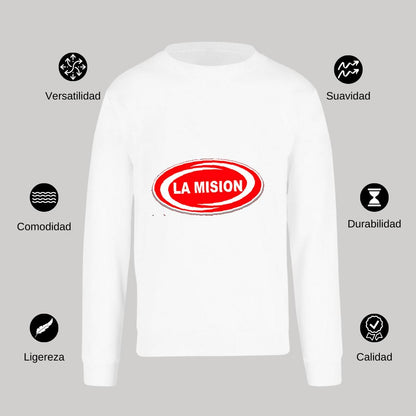 Sudadera Unisex Blanco Personalizable Logo
