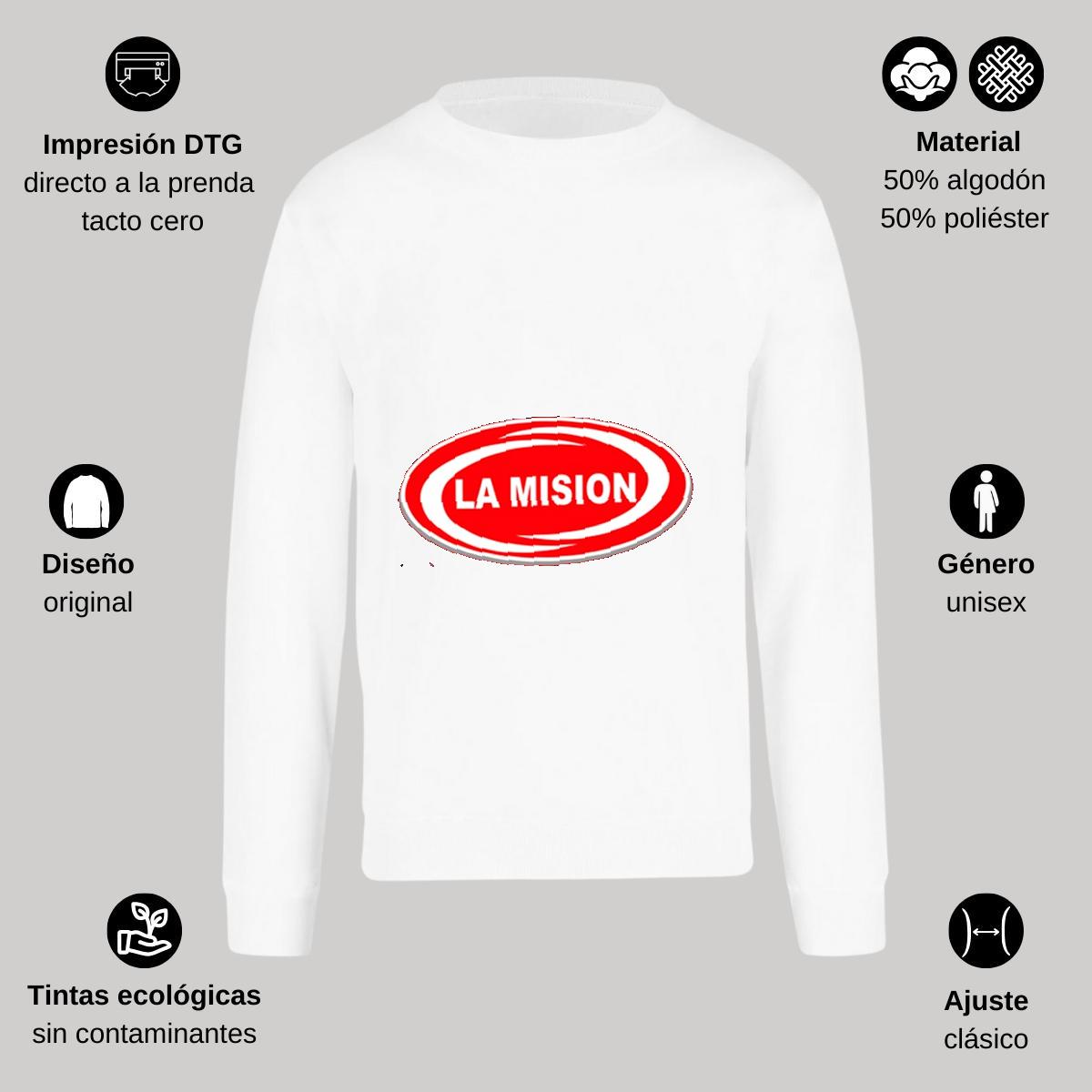 Sudadera Unisex Blanco Personalizable Logo
