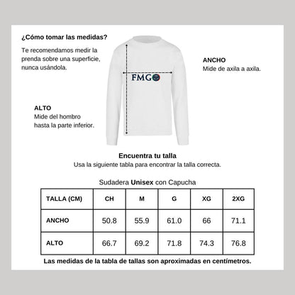 Sudadera Unisex Blanco Personalizable Logo