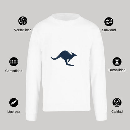 Sudadera Unisex Blanco Personalizable Logo