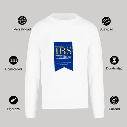 Sudadera Unisex Blanco Personalizable Logo