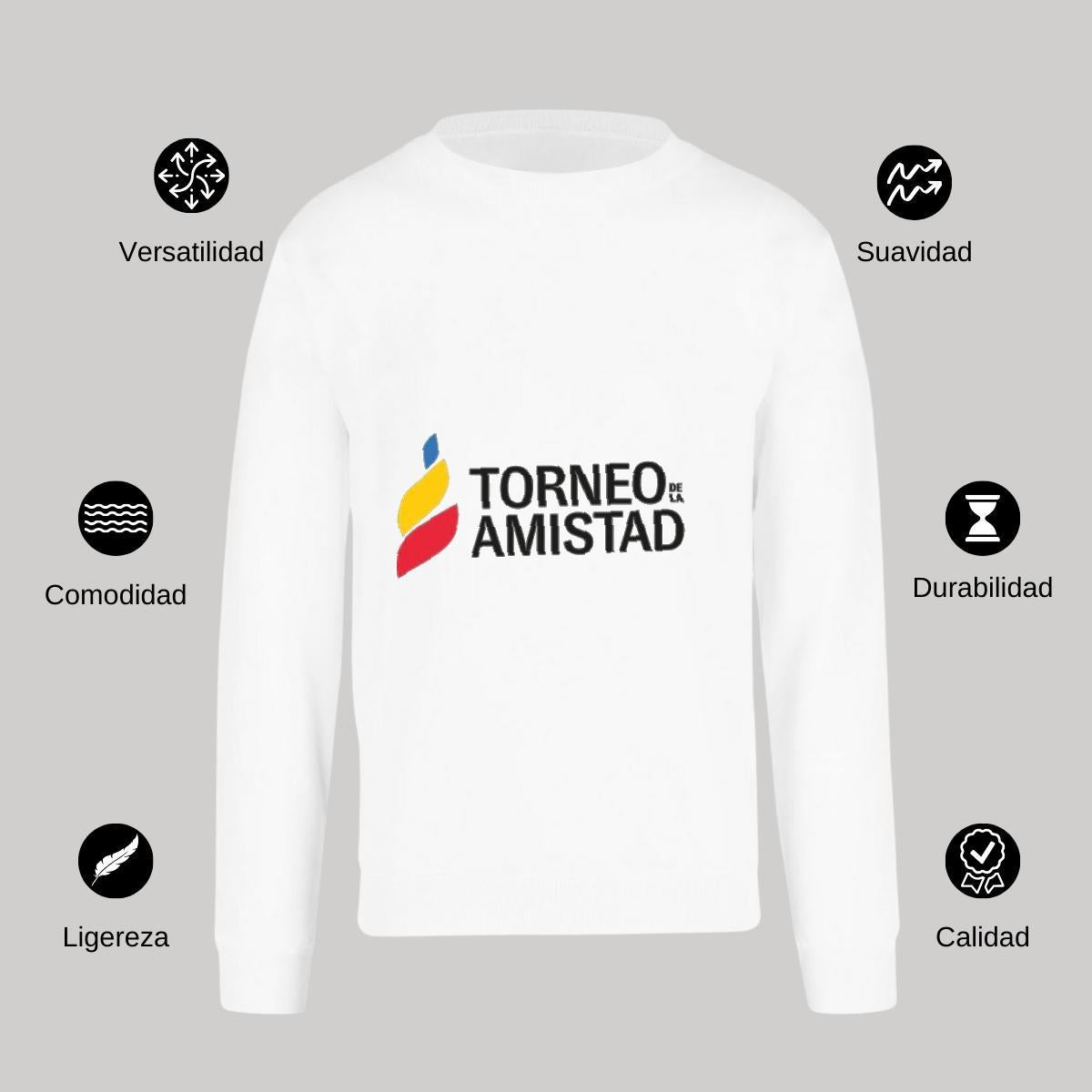 Sudadera Unisex Blanco Personalizable Logo
