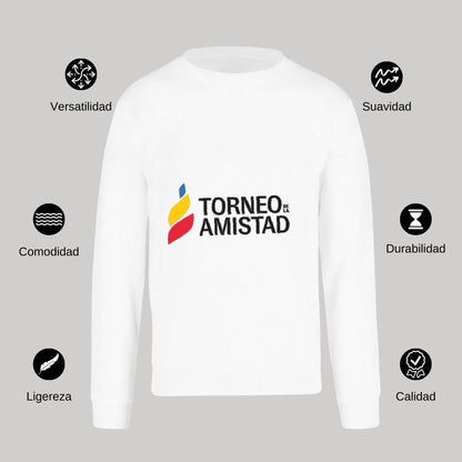 Sudadera Unisex Blanco Personalizable Logo