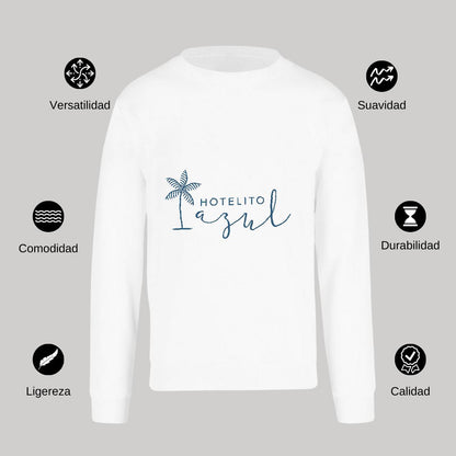 Sudadera Unisex Blanco Personalizable Logo
