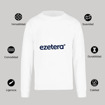 Sudadera Unisex Blanco Personalizable Logo