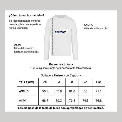 Sudadera Unisex Blanco Personalizable Logo