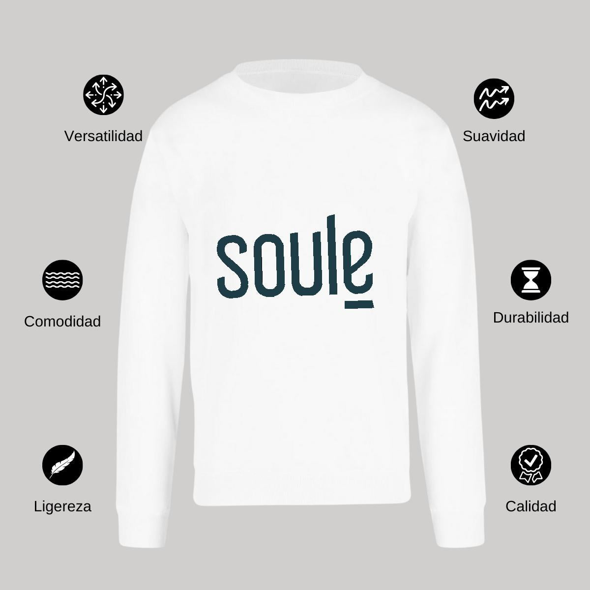 Sudadera Unisex Blanco Personalizable Logo